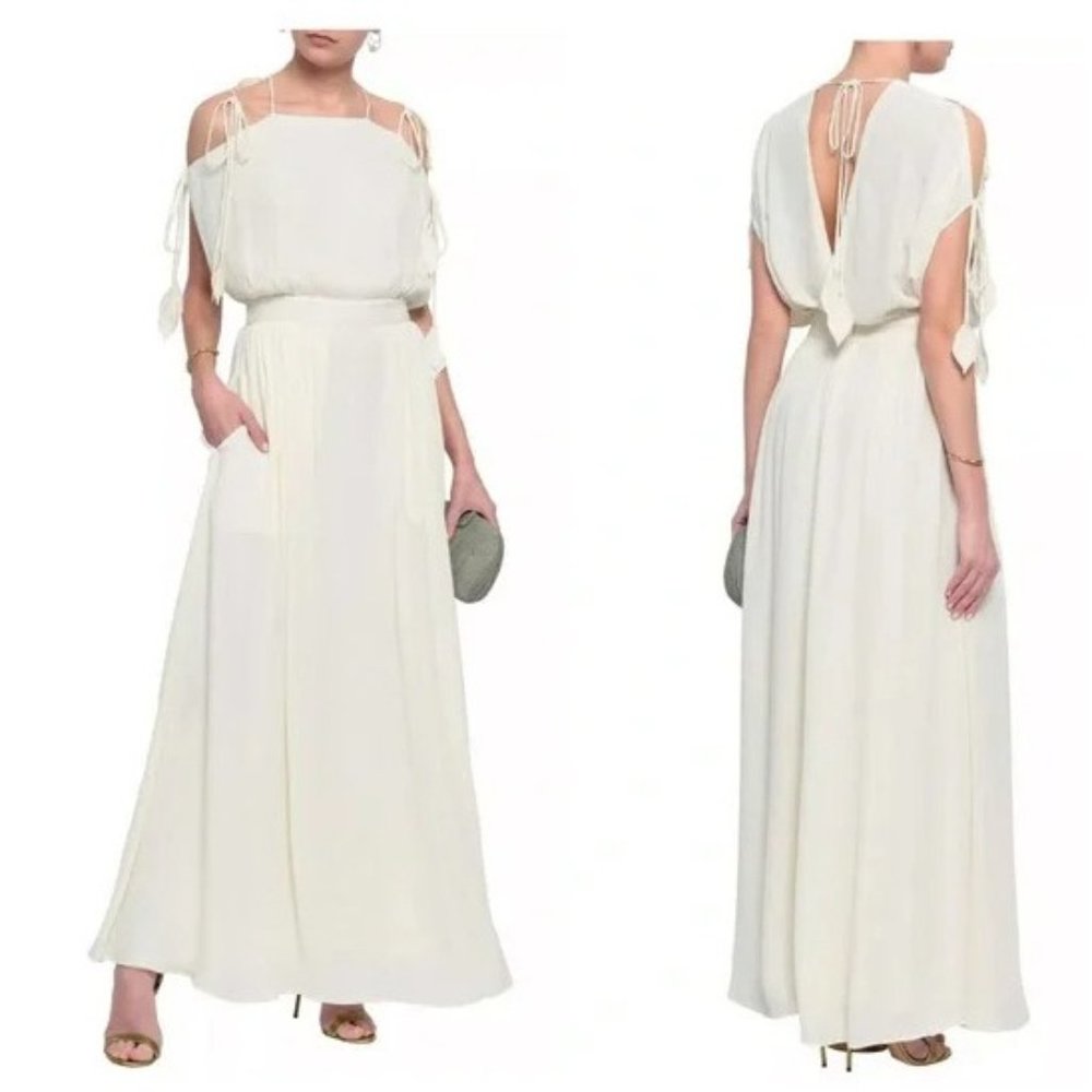 Tory Burch Cream  Maxi Sundress.